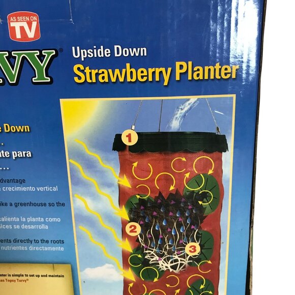 Topsy Turvy Upside Down Strawberry Planter  As Seen On TV  Easy Outdoor Gardenin - Picture 2 of 5